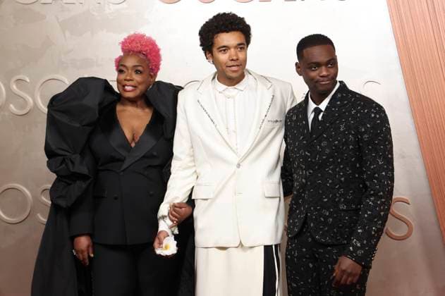 Aunjanue Ellis-Taylor, Brandon Wilson und Ethan Herisse bei der Oscar Verleihung 2025 97th Annual Academy Awards im Dolby Theatre. Los Angeles, 02.03.2025