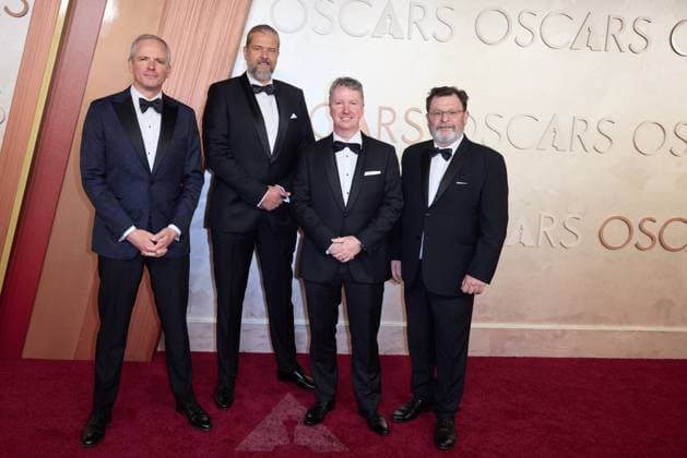 97th Oscars, Academy Awards Erik Winquist, Stephen Unterfranz, Paul Story and Rodney Burke arrive on the red carpet of the 97th OscarsÂ® at the DolbyÂ® Theatre at Ovation Hollywood on Sunday, March 2, 2025., Credit:Avalon.red Avalon  Copyright: xAvalon.redx xAvalonx 0971226890