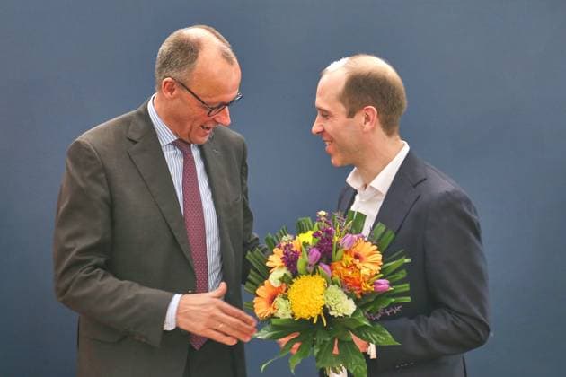 News Themen der Woche KW10 News Bilder des Tages Berlin, Deutschland, 03.03.2025: Konrad-Adenauer-Haus: CDU-Gremiensitzung: Friedrich Merz und Dennis Thering *** Berlin, Germany, 03 03 2025 Konrad Adenauer Haus CDU committee meeting Friedrich Merz and Dennis Thering Copyright: xdtsxNachrichtenagenturx dts_61390