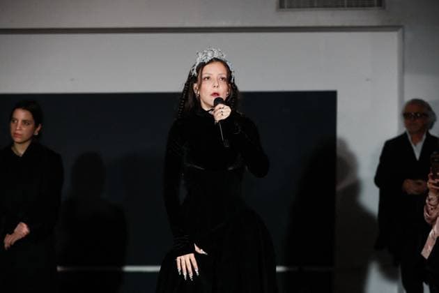 Camille Lellouche performs songs from her latest album during the Weinsanto Womenswear Ready To Wear Fall Winter 2025 20266 show at Paris Fashion Week PFW Camille Lellouche performs songs from her latest album during the Weinsanto Womenswear Ready To Wear Fall Winter 2025 20266 show at Paris Fashion Week PFW , in Paris, France, on March 3, 2025 Christophe Clovis Bestimage French singer actress Camille Lellouche performs songs from her latest album during the Weinsanto Womenswear Ready To Wear Fall Winter 2025 20266 show during Paris Fashion Week PFW , in Paris, France, on March 3, 2025 Paris France  Copyright: xChristophexClovisx xBestimagexChristophexClovisx xBestimagex