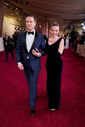 Joe Machota and Scarlet Johannsen arrive on the red carpet of the 97th OscarsÂ® at the DolbyÂ® Theatre at Ovation Hollywood on Sunday, March 2, 2025. Los Angeles CA USA  34776372PLX