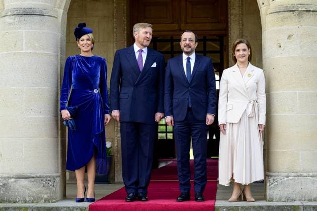 Bilder des Jahres 2025, Entertainment 03 März Entertainment Themen der Woche KW10 Entertainment Bilder des Tages Larnaca, The Netherlands, 2025-03-04 09:35:29 CYPRUS, 04-03-2025, Presidential PalaceKing Willem Alexander and Queen Maxima during the state visit to Cyprus. The state visit is a confirmation of the good bilateral relationship. During the visit, special attention is paid to cooperation in the areas of security, science, culture and sustainability. PHOTO: NLBeeld Patrick van EmstIn the photo: The King and Queen Maxima begin their state visit at the Presidential Palace in Nicosia. President Nikos Christodoulides and his wife Philippa Karsera receive the Royal Couple with a welcome ceremony. Credit: NL Beeld Patrick van Emst  Copyright: xx x