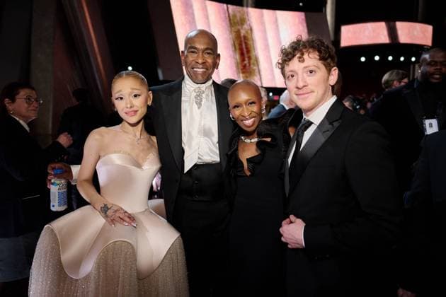 Ariana Grande, Paul Tazewell, Cynthia Erivo and Ethan Slater at the live ABC Telecast of the 97th OscarsÂ® at DolbyÂ® Theatre at Ovation Hollywood on Sunday, March 2, 2025. Los Angeles CA USA  34776016PLX