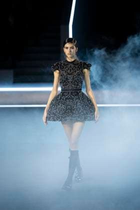 PFW - Dior Runway Models present creations by Dior for the Womenswear Ready-to-wear Fall-Winter 2025 2026 collection as part of the Paris Fashion Week, in Paris on March 4, 2025. Photo by Eliot Blondet ABACAPRESS.COM Paris France  Copyright: xBlondetxEliot ABACAx