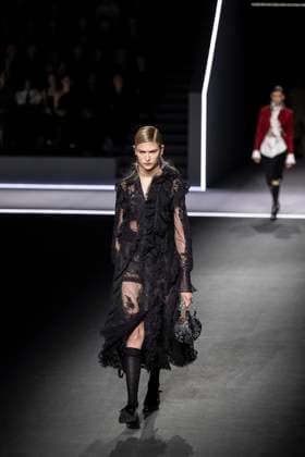 PFW - Dior Runway Models present creations by Dior for the Womenswear Ready-to-wear Fall-Winter 2025 2026 collection as part of the Paris Fashion Week, in Paris on March 4, 2025. Photo by Eliot Blondet ABACAPRESS.COM Paris France  Copyright: xBlondetxEliot ABACAx