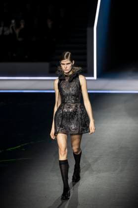 PFW - Dior Runway Models present creations by Dior for the Womenswear Ready-to-wear Fall-Winter 2025 2026 collection as part of the Paris Fashion Week, in Paris on March 4, 2025. Photo by Eliot Blondet ABACAPRESS.COM Paris France  Copyright: xBlondetxEliot ABACAx