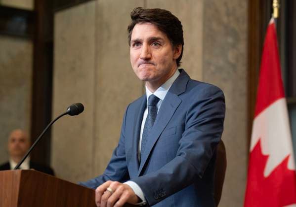 March 4, 2025, Ottawa, On, Canada: Prime Minister Justin Trudeau is seen during a news conference, Tuesday, March 4, 2025 in Ottawa. Ottawa Canada  - ZUMAc35_ 20250304_zaf_c35_059 Copyright: xAdrianxWyldx