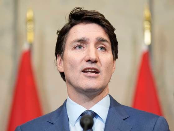 March 4, 2025, Ottawa, On, Canada: Prime Minister Justin Trudeau holds a news conference on imposed U.S. tariffs in Ottawa on Tuesday, March 4, 2025. Ottawa Canada  - ZUMAc35_ 20250304_zaf_c35_060 Copyright: xAdrianxWyldx