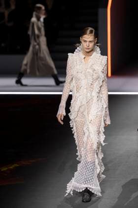 PFW - Dior Runway Models present creations by Dior for the Womenswear Ready-to-wear Fall-Winter 2025 2026 collection as part of the Paris Fashion Week, in Paris on March 4, 2025. Photo by Eliot Blondet ABACAPRESS.COM Paris France  Copyright: xBlondetxEliot ABACAx