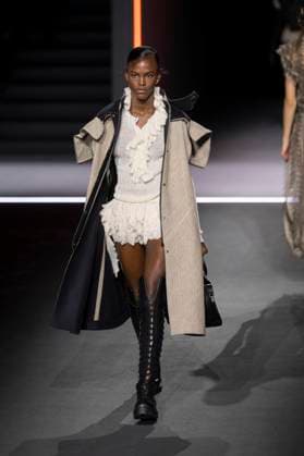 PFW - Dior Runway Models present creations by Dior for the Womenswear Ready-to-wear Fall-Winter 2025 2026 collection as part of the Paris Fashion Week, in Paris on March 4, 2025. Photo by Eliot Blondet ABACAPRESS.COM Paris France  Copyright: xBlondetxEliot ABACAx