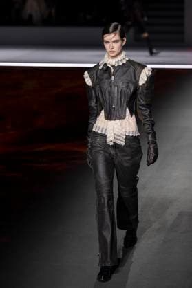 PFW - Dior Runway Models present creations by Dior for the Womenswear Ready-to-wear Fall-Winter 2025 2026 collection as part of the Paris Fashion Week, in Paris on March 4, 2025. Photo by Eliot Blondet ABACAPRESS.COM Paris France  Copyright: xBlondetxEliot ABACAx