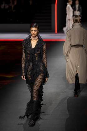 PFW - Dior Runway Models present creations by Dior for the Womenswear Ready-to-wear Fall-Winter 2025 2026 collection as part of the Paris Fashion Week, in Paris on March 4, 2025. Photo by Eliot Blondet ABACAPRESS.COM Paris France  Copyright: xBlondetxEliot ABACAx