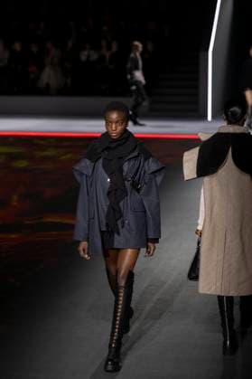 PFW - Dior Runway Models present creations by Dior for the Womenswear Ready-to-wear Fall-Winter 2025 2026 collection as part of the Paris Fashion Week, in Paris on March 4, 2025. Photo by Eliot Blondet ABACAPRESS.COM Paris France  Copyright: xBlondetxEliot ABACAx