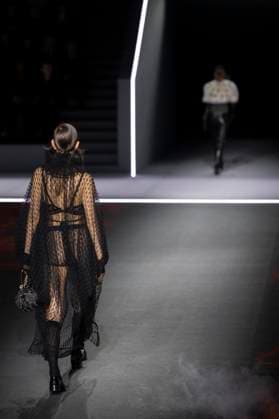 PFW - Dior Runway Models present creations by Dior for the Womenswear Ready-to-wear Fall-Winter 2025 2026 collection as part of the Paris Fashion Week, in Paris on March 4, 2025. Photo by Eliot Blondet ABACAPRESS.COM Paris France  Copyright: xBlondetxEliot ABACAx