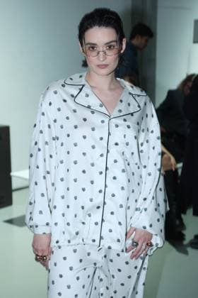 PFW - Maitrepierre Front Row Fleur Copin during the Maitrepierre Fashion show for the Womenswear Ready-to-wear Fall-Winter 2025 2026 collection as part of the Paris Fashion Week, in Paris on March 4, 2025. Photo by Jerome Domné ABACAPRESS.COM  Copyright: xDominexJerome ABACAx