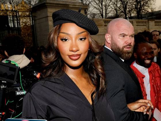 Paris Fashion Week Arrivee People au défilé Dior Arrivals at Dior Show 441326 2025 03 04 Paris France Openiyi, Temilade Tems  Copyright: xIvankaxVoisinx xStarfacex STAR_441326_013