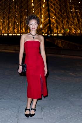 Le Grand Diner du Louvre photo call Louiza Aura Photo Call du Le Grand Diner du Louvre lors de la Fashion Week à Paris le 5 mars 2025 Olivier Borde Bestimage Photo call Le Grand Diner du Louvre during Fashion Week in Paris on March 5th, 2025 Paris France  Copyright: xOLIVIERxBORDEx xBESTIMAGExOLIVIERxBORDEx xBESTIMAGEx