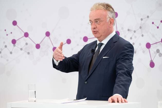 Christian KULLMANN, Vorstandsvorsitzender, CEO, Bilanzpressekonferenz der Evonik Industries AG in Essen, 05.03.2025. *** Christian KULLMANN, Chairman of the Executive Board, CEO, Annual Press Conference of Evonik Industries AG in Essen, 05 03 2025