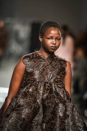 PFW - Cecilie Bahnsen Runway A model walks the runway for a collection by Cecilie Bahnsen as part of Paris Fashion Week at the Palais de Tokyo in Paris, on March 5, 2025. Photo by Firas Abdullah ABACAPRESS.COM Paris Ile-de-France France  Copyright: xAbdullahxFiras ABACAx