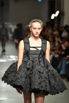 PFW - Cecilie Bahnsen Runway A model walks the runway for a collection by Cecilie Bahnsen as part of Paris Fashion Week at the Palais de Tokyo in Paris, on March 5, 2025. Photo by Firas Abdullah ABACAPRESS.COM Paris Ile-de-France France  Copyright: xAbdullahxFiras ABACAx