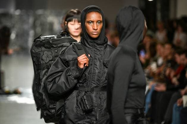 PFW - Cecilie Bahnsen Runway Models walk the runway for a collection by Cecilie Bahnsen as part of Paris Fashion Week at the Palais de Tokyo in Paris, on March 5, 2025. Photo by Firas Abdullah ABACAPRESS.COM Paris Ile-de-France France  Copyright: xAbdullahxFiras ABACAx