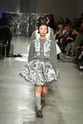 PFW - Cecilie Bahnsen Runway Models walk the runway for a collection by Cecilie Bahnsen as part of Paris Fashion Week at the Palais de Tokyo in Paris, on March 5, 2025. Photo by Firas Abdullah ABACAPRESS.COM Paris Ile-de-France France  Copyright: xAbdullahxFiras ABACAx