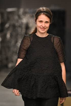 PFW - Cecilie Bahnsen Runway Cecilie Bahnsen looks on before the runway of her collection as part of Paris Fashion Week at the Palais de Tokyo in Paris, on March 5, 2025. Photo by Firas Abdullah ABACAPRESS.COM Paris Ile-de-France France  Copyright: xAbdullahxFiras ABACAx