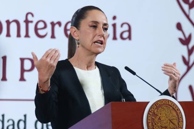 Mexico s President Claudia Sheinbaum Pardo holds a briefing where she talk about the tariffs imposed by the U.S. President, Donald Trump at the National Palace. on March 5, 2025 in Mexico City, Mexico. Mexico City Mexico - ZUMAe321 20250305_zia_e321_019 Copyright: xCarlosxSantiagox