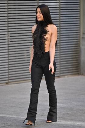 PFW Courreges Outside Arrivals Arca arriving at Courreges show during Paris Fashion Week in Paris, France on March 5, 2025. Photo by Julien Reynaud APS-Medias ABACAPRESS.COM Paris France  Copyright: xReynaudxJulien APS-Medias ABACAx