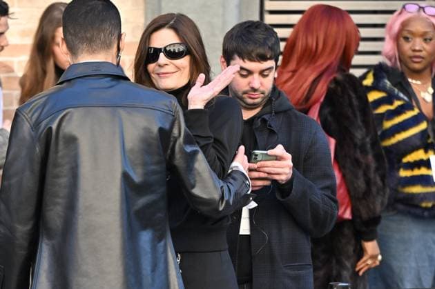 PFW Courreges Outside Arrivals Chiara Mastroianni arriving at Courreges show during Paris Fashion Week in Paris, France on March 5, 2025. Photo by Julien Reynaud APS-Medias ABACAPRESS.COM Paris France  Copyright: xReynaudxJulien APS-Medias ABACAx