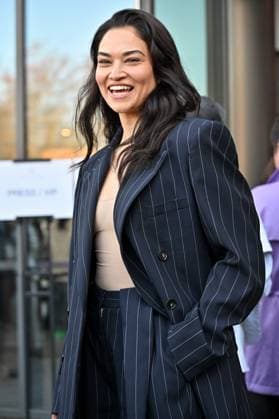 PFW Stella McCartney Outside Arrivals Shanina Shaik arriving at Stella McCartney show during Paris Fashion Week in Paris, France on March 5, 2025. Photo by Julien Reynaud APS-Medias ABACAPRESS.COM Paris France  Copyright: xReynaudxJulien APS-Medias ABACAx