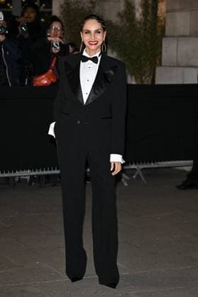 PFW Tom Ford Outside Arrivals Farida Khelfa arriving at Tom Ford show during Paris Fashion Week in Paris, France on March 5, 2025. Photo by Julien Reynaud APS-Medias ABACAPRESS.COM Paris France  Copyright: xReynaudxJulien APS-Medias ABACAx