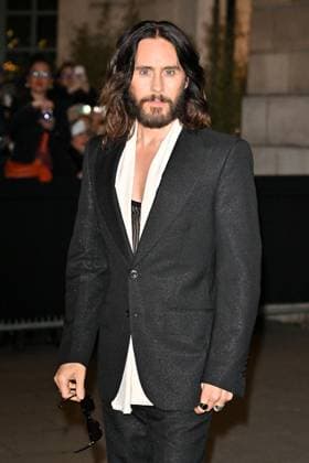 PFW Tom Ford Outside Arrivals Jared Leto arriving at Tom Ford show during Paris Fashion Week in Paris, France on March 5, 2025. Photo by Julien Reynaud APS-Medias ABACAPRESS.COM Paris France  Copyright: xReynaudxJulien APS-Medias ABACAx