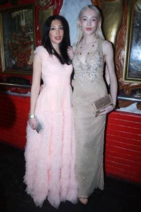 PFW - Christophe Guillarme Front Row Miriam Kedra and Andrea Furet at the Christophe Guillarme fashion show as part of Paris Fashion Week on March 5, 2025 in Paris, France. Photo by Jerome Domine ABACAPRESS.COM  Copyright: xDominexJerome ABACAx