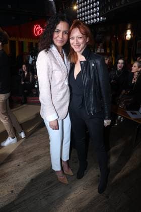 PFW - Christophe Guillarme Front Row Laurence Roustandjee and Prisca Demarez at the Christophe Guillarme fashion show as part of Paris Fashion Week on March 5, 2025 in Paris, France. Photo by Jerome Domine ABACAPRESS.COM  Copyright: xDominexJerome ABACAx