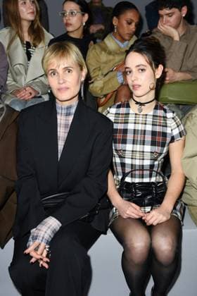 PFW Acne Studios Front Row Judith Godreche and Tess Barthelemy attending the Acne Studios Womenswear Fall Winter 2025-2026 show as part of Paris Fashion Week at L’Observatoire de Paris in Paris, France on March 05, 2025. Photo by Aurore Marechal ABACAPRESS.COM Paris France  Copyright: xMarechalxAurore ABACAx