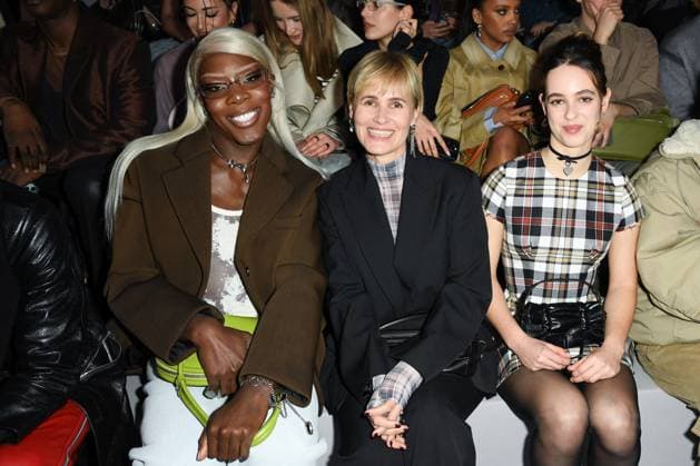 PFW Acne Studios Front Row Keiona, Judith Godreche and Tess Barthelemy attending the Acne Studios Womenswear Fall Winter 2025-2026 show as part of Paris Fashion Week at L’Observatoire de Paris in Paris, France on March 05, 2025. Photo by Aurore Marechal ABACAPRESS.COM Paris France  Copyright: xMarechalxAurore ABACAx