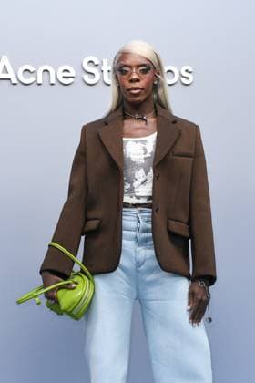 PFW Acne Studios Photocall Keiona attending the Acne Studios Womenswear Fall Winter 2025-2026 show as part of Paris Fashion Week at L’Observatoire de Paris in Paris, France on March 05, 2025. Photo by Aurore Marechal ABACAPRESS.COM Paris France  Copyright: xMarechalxAurore ABACAx