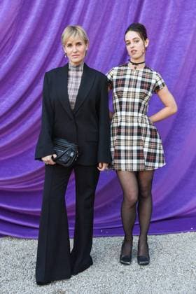 PFW Acne Studios Photocall Judith Godreche and Tess Barthelemy attending the Acne Studios Womenswear Fall Winter 2025-2026 show as part of Paris Fashion Week at L’Observatoire de Paris in Paris, France on March 05, 2025. Photo by Aurore Marechal ABACAPRESS.COM Paris France  Copyright: xMarechalxAurore ABACAx
