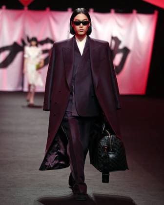 PFW - Casablanca Runway A model walks the runway during the Casablanca Womenswear Fall Winter 2025-2026 show as part of Paris Fashion at Le Carrousel du Louvre on March 05, 2025 in Paris, France. Photo by Alain-Gil Gonzalez ABACAPRESS.COM Paris France  Copyright: xGonzalezxAlain-Gil ABACAx
