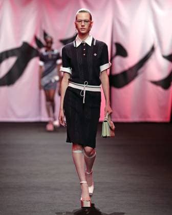 PFW - Casablanca Runway A model walks the runway during the Casablanca Womenswear Fall Winter 2025-2026 show as part of Paris Fashion at Le Carrousel du Louvre on March 05, 2025 in Paris, France. Photo by Alain-Gil Gonzalez ABACAPRESS.COM Paris France  Copyright: xGonzalezxAlain-Gil ABACAx