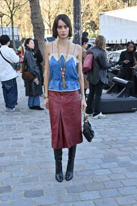 PFW Chloe Outside Arrivals Iman Perez arriving at Chloe show during Paris Fashion Week in Paris, France on March 6, 2025. Photo by Julien Reynaud APS-Medias ABACAPRESS.COM Paris France  Copyright: xReynaudxJulien APS-Medias ABACAx