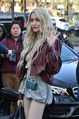 PFW Chloe Outside Arrivals Paris Jackson arriving at Chloe show during Paris Fashion Week in Paris, France on March 6, 2025. Photo by Julien Reynaud APS-Medias ABACAPRESS.COM Paris France  Copyright: xReynaudxJulien APS-Medias ABACAx