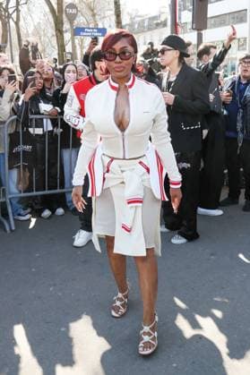 Arrivals at the Off White fashion show, at the headquarters of the French Communist Party PCF , Fashion Collection Prêt à Porter Fall Winter 2025 2026 at Paris Fashion Week PFW American rapper Yung Miami Caresha Romeka Brownle at the arrivals at the Off White fashion show, at the headquarters of the French Communist Party PCF , Fashion Collection Ready to Wear Fall Winter 2025 2026 during Paris Fashion Week PFW , in Paris, France, March 6, 2025 Christophe Clovis Bestimage Arrivals at the Off White fashion show, at the headquarters of the French Communist Party PCF , Fashion Collection Ready to Wear Fall Winter 2025 2026 during Paris Fashion Week PFW , in Paris, France, March 6, 2025 Paris France Copyright: xChristophexClovisx xBestimagexChristophexClovisx xBestimagex