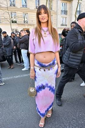 PFW Rabanne Outside Arrivals Malika Menard arriving at Rabanne show during Paris Fashion Week in Paris, France on March 6, 2025. Photo by Julien Reynaud APS-Medias ABACAPRESS.COM Paris France  Copyright: xReynaudxJulien APS-Medias ABACAx