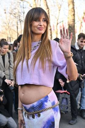 PFW Rabanne Outside Arrivals Malika Menard arriving at Rabanne show during Paris Fashion Week in Paris, France on March 6, 2025. Photo by Julien Reynaud APS-Medias ABACAPRESS.COM Paris France  Copyright: xReynaudxJulien APS-Medias ABACAx