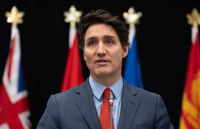 March 6, 2025, Ottawa, On, Canada: Prime Minister Justin Trudeau speaks at the National Forum on Combatting Antisemitism, Thursday, March 6, 2025 in Ottawa. Ottawa Canada  - ZUMAc35_ 20250306_zaf_c35_035 Copyright: xAdrianxWyldx