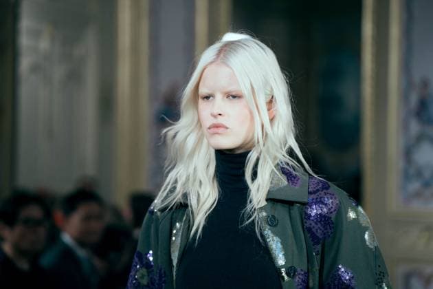 PFW - Leonard Runway A model presents a creation by Leonard Paris for the Womenswear Ready-to-wear Fall-Winter 2025 2026 collection as part of the Paris Fashion Week, in Paris, France on March 7, 2025. Photo by Alexis Jumeau ABACAPRESS.COM Paris France  Copyright: xJumeauxAlexis ABACAx