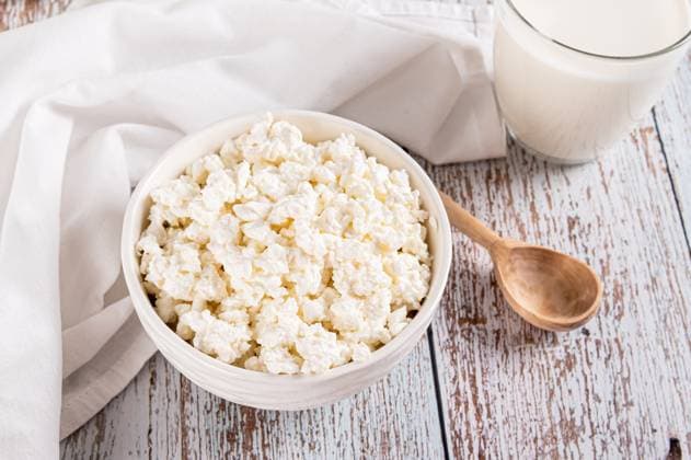 Farm homemade cottage cheese in a bowl on the table Farm homemade cottage cheese in a bowl on the table Copyright: xZoonar.com ElenaxRuix 22966693