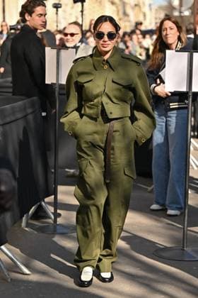 PFW Givenchy Outside Arrivals Souheila Yacoub arriving at Givenchy show during Paris Fashion Week in Paris, France on March 7, 2025. Photo by Julien Reynaud APS-Medias ABACAPRESS.COM Paris France  Copyright: xReynaudxJulien APS-Medias ABACAx
